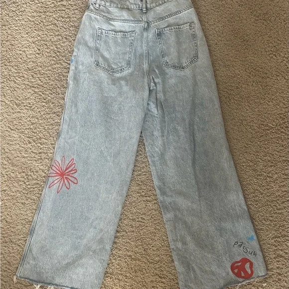 Pacsun Doodle High Waisted Jeans - Picture 3 of 4